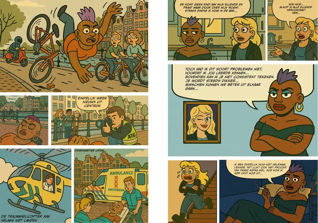 Two random pages from The Adventures of Connie Croma Part 1