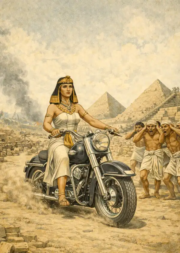Cleopatra Inspecting the Pyramids
