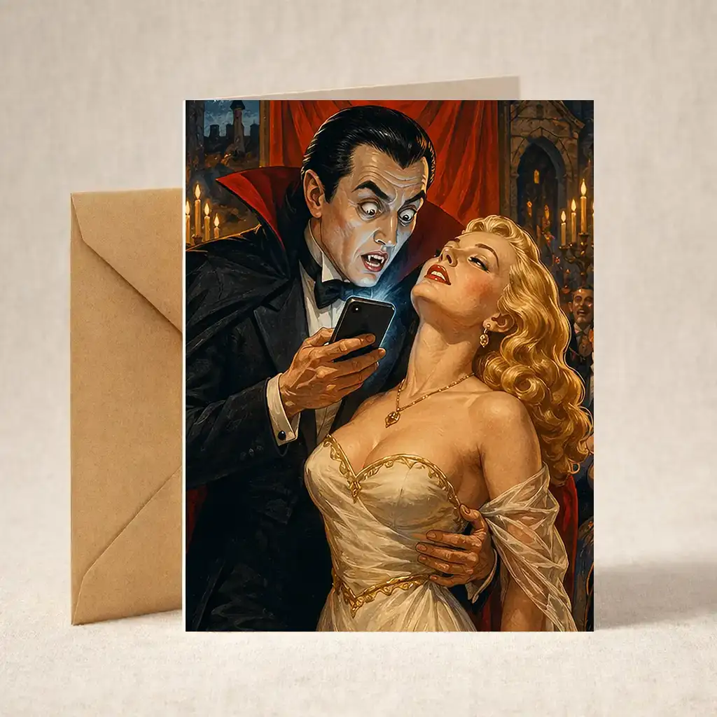 Dracula and his smartphone