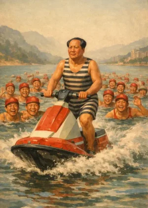 Mao Zedong on Yangtze River